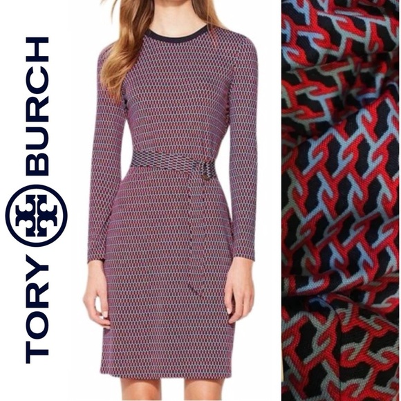 TORY BURCH Musee Dress and Belt • Womens Size Medium - Picture 1 of 9